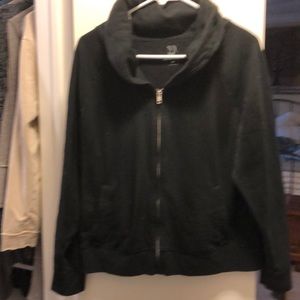 Black zip up sweatshirt